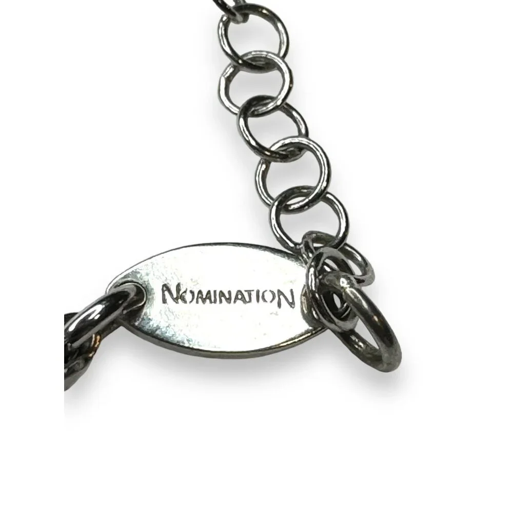 Nomination Sterling Silver Heart Charm Bracelet With Rose Gold Overlay 7.5" - Picture 9 of 10